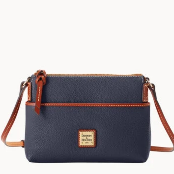 Dooney & Bourke Pebble Grain Ginger Crossbody, Midnight Blue - Picture 1 of 11